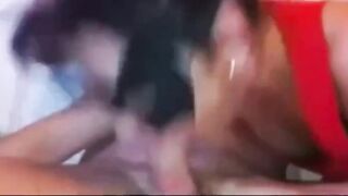 Masked MILF Gives Intense Blowjob