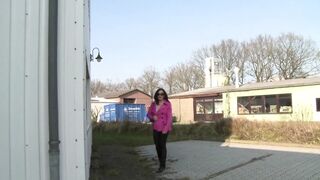 Horny brunette chick starts to suck his cock in POV fuck