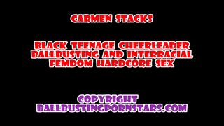 Ebony slut sucks a hard cock then bends over gets fucked to a mouth cumshot