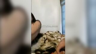 Filipina with big natural tits cums on webcam