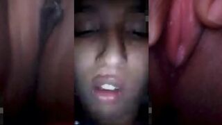 Sex with cute gf on video call