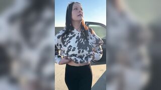 Road Trip Gone Wild Flashing and Fucking Everywhere!