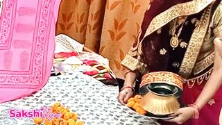 Jiju make mms cheat on Karwa chauth Sex video Bhabi ko Lund Ka Pani pilaya