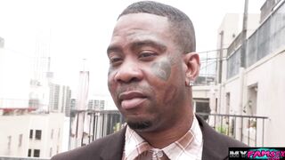 Fuck my pussy and cum on my face black stepdad