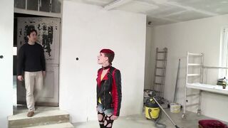 Sexy redhead chick with small tits gets fucked in her wet pussy