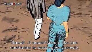 India girl animation india vilage vilage video