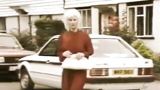 Deutsche Vintage-Brünette in einem Interracial-Erwachsenenfilm