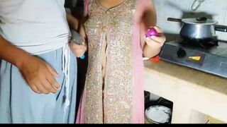 Step Brother Fucking Beautiful Stepsister in kitchen Desi indian hindi sex in kitchan