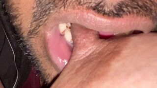 The shivering massage by Aunty in her bedroom