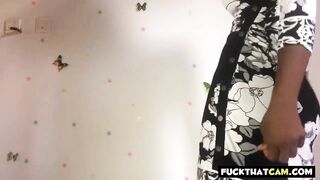 Sexy Ebony Amateur in Swimsuit & Dresses