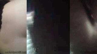 Fucking my wife doggystyle while she creams on my dick