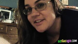 Big Beautiful Woman Gives Blowjob to Her Man