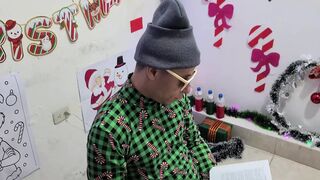 Horny Stepdaughter interrupts my reading and rides me on the chair - Taboo