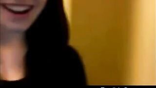 Amateur Softcore Pizza Dare on Webcam