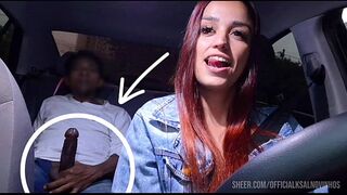 Female ride-share driver catches passenger masturbating from behind!