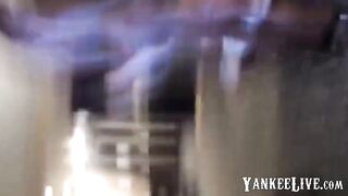 Gangbang with a BBW Girl and Amateur BBC