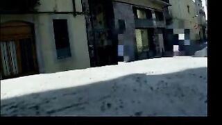 Naughty Asian GF with Big Boobs Gives a Public Blowjob