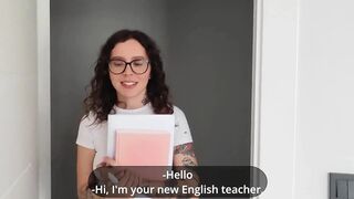A Big-assed English Teacher Doesn't Mind Having Sex with a Student!