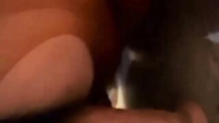 Hairy Girl Fucks Her Monster Dildo