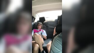 I fuck my friend in my boyfriend's car.