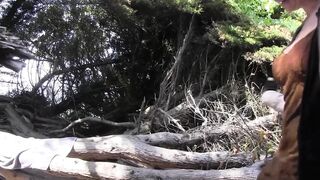 Lorelei Lee enjoys her friend's pussy in the woods