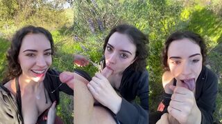 Stella Violet Outdoor Blowjob with Facial Onlyfans Video Leaked