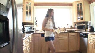 Hot lesbian action in livingroom