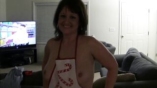 Christmas Dinner with Busty Amateur Girl