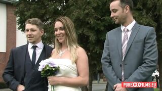 My cheating bride Ella Hughes gets fucekd by Sam Bourne