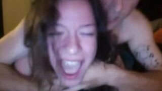 Amateur Webcam Girl Takes a Hard Pounding