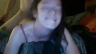 Amateur Webcam Girl Takes a Hard Pounding