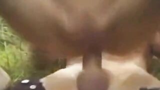 Asian Amateur Couple's Outdoor Fun