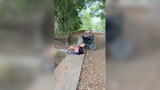 Oh neighbor, you got caught fingering in that pussy hahaha how delicious how she masturbates