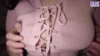 Secret Squeeze Bliss with a Shy J Cup Tease Hiding Her Massive Curves for a Sneaky Finish Phase.3