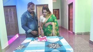 NEW YEAR CELEBRATION TIME BHABHI FUCKING HARD WITH HER DEVAR AFTER CAKE CUTTING