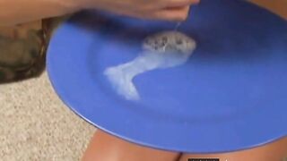 Amateur Girl Gives a POV Blowjob and Swallows