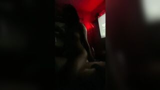 Getting in the room, uncensored because it's dark