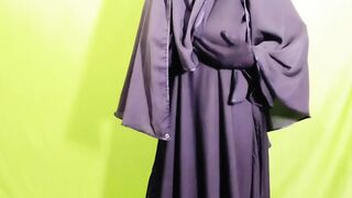 Beautiful Amena Bhabhi has sex indoors wearing a burqa and hijab