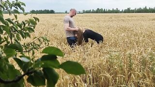 Blonde Cowgirl Gets Creampied in the Field