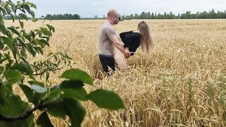 Blonde Cowgirl Gets Creampied in the Field