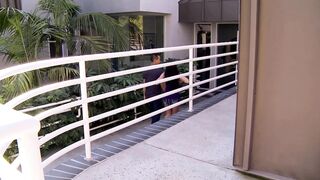 Horny brunette babe railed by a big hard cock