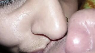 After sucking on sister-in-law's boobs, she got orgasm in her tight fucking