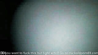 creamy pussy slut wife dirty talks while stuffing her pussy