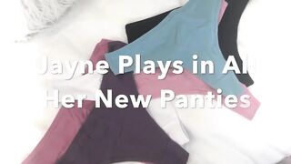 BBW plays in new panties