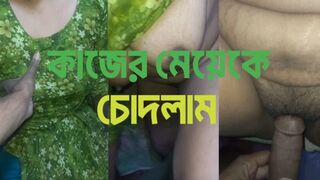 Fucking with a beautiful maid is a different kind of fun