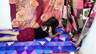 Seeing stepsister alone, stepbrother grabbed her