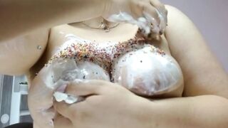 BIG TITS, FULL OF WHIPPED CREAM, ADORATION OF BIG DELICIOUS WHITE TITS