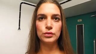 Cute girl with hairy pussy casting