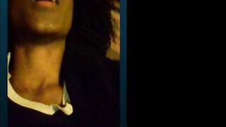 Black Amateur With Big Natural Tits on Webcam Skype Fun