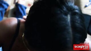 Haitian Beauty's Blowjob Skills